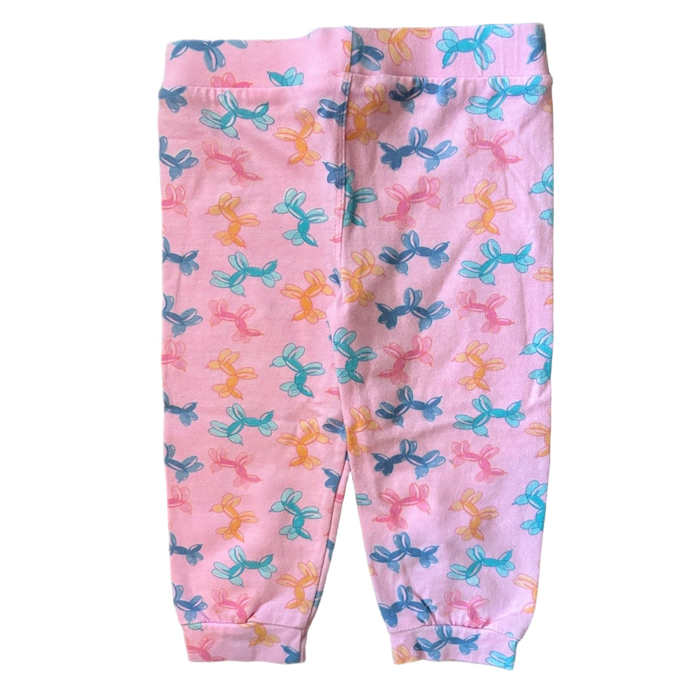 Unique Baby Pink Balloon Animal Print Leggings Girls 18M - Picture 2 of 4